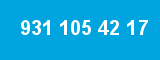 931 105 42 17 931 105 42 17
